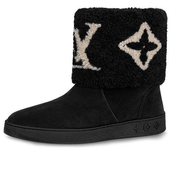 (WMNS) LOUIS VUITTON Snowdrop Ankle Boots 'Black White' - 1A8D0Q