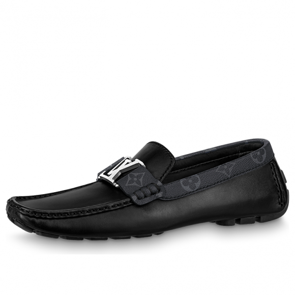 LOUIS VUITTON Monte Carlo Moccasin Shoes 'Black' - 1A8F78