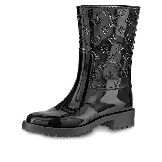 (WMNS) LOUIS VUITTON Drops Flat Half Boots 'Black' - 1A8QUX