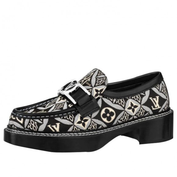 (WMNS) LOUIS VUITTON LV Academy Shoes 'Black with Monogram' - 1A8UV1