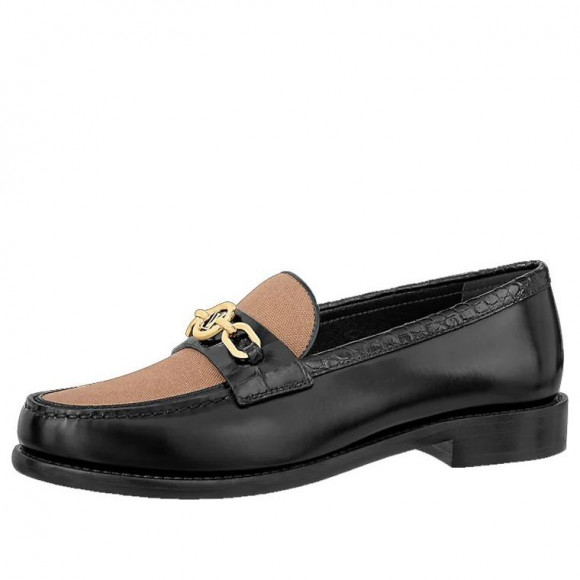 (WMNS) LOUIS VUITTON LV Chess Loafers 'Black Brown' - 1A9CH4