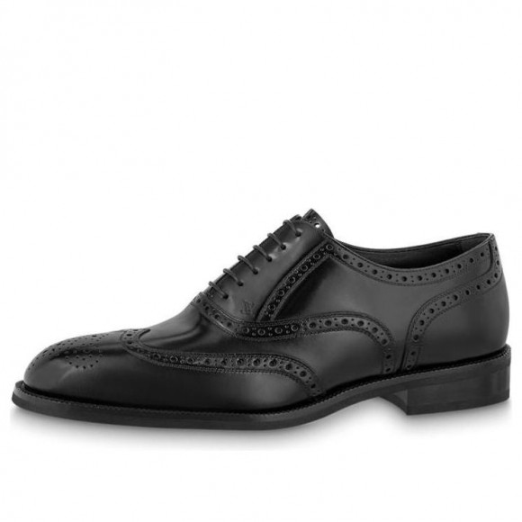 LOUIS VUITTON Graduate Lace Up Derby Shoes 'Black' - 1A9HD3