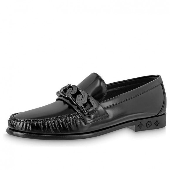 LOUIS VUITTON Loafers 'Black with gathered Pleats' - 1AA7L4