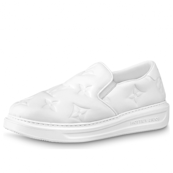 LOUIS VUITTON Beverly Hills Slip On Shoes 'White Monogram' - 1AA7NP