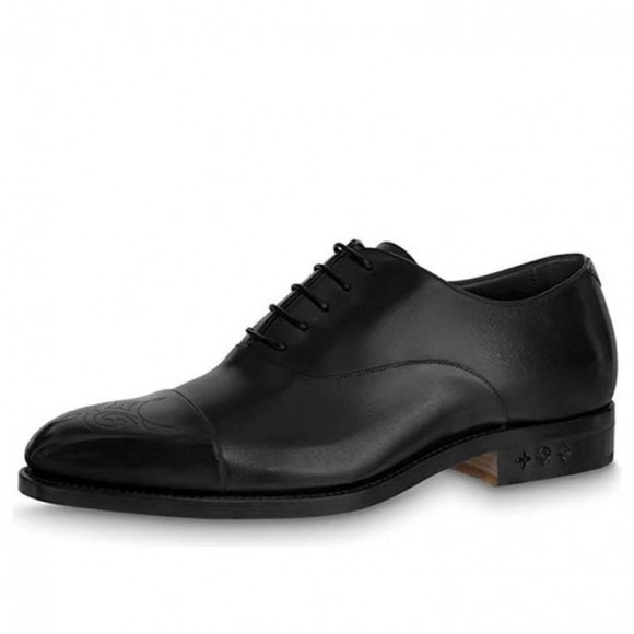 LOUIS VUITTON Monceau Flex Richelieu Derby Shoes 'Black' - 1AAMVL