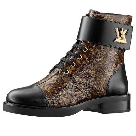 (WMNS) LOUIS VUITTON Wonderland Flat Ranger Boots 'Brown Monogram' - 1AAV5W