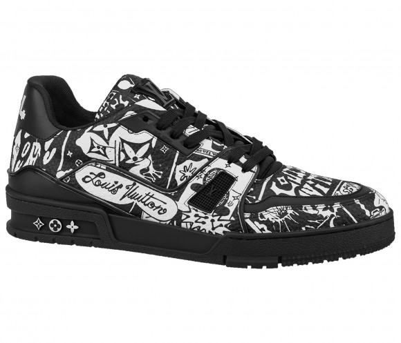 Louis Vuitton LV Trainer Sneaker Shoes BM1202 Color Comic Size 8 w/Box
