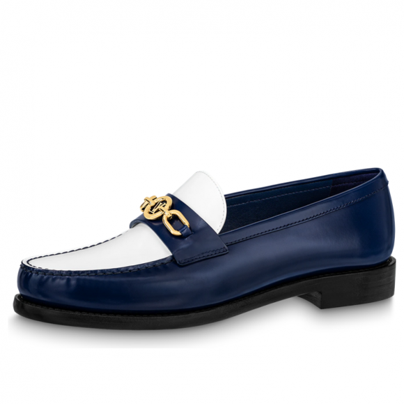 (WMNS) LOUIS VUITTON Chess Flat Loafer Shoes 'Blue' - 1ABIC2