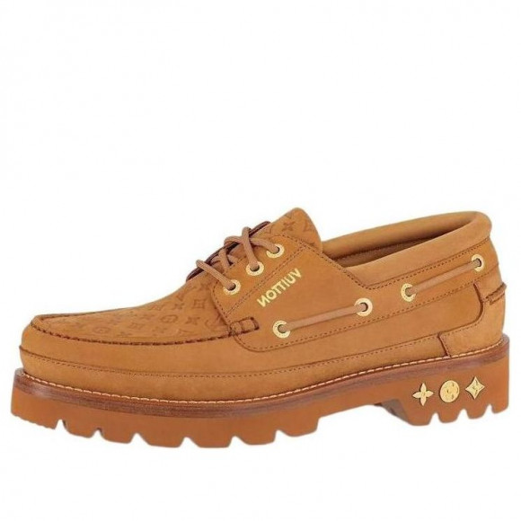 (WMNS) LOUIS VUITTON LV Ranger Boat Shoes 'Brown' - 1ABJZS