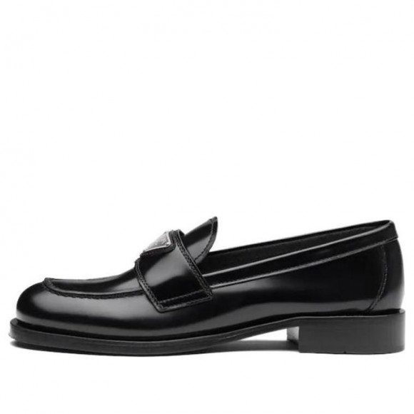 (WMNS) PRADA SS22 Unlined brushed leather loafers 'Black' - 1D238M_055_F0002_F_020