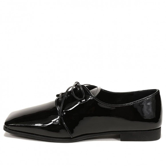 (WMNS) PRADA Patent Lace-Up Derby Shoes 'Black' - 1E283M_069_F0002_F_010