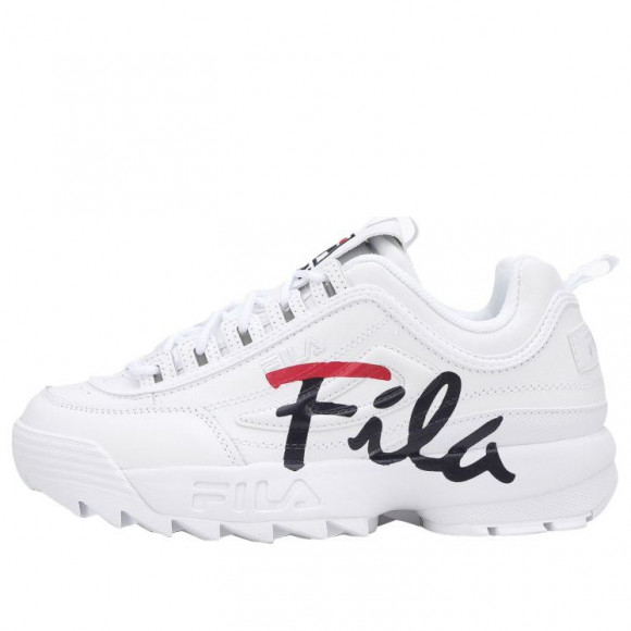 FILA Low-Top Side Logo Daddy Shoes 'White Black' - 1FM00863D_121