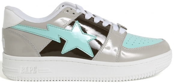 A Bathing Ape Bape Sta Low Grey Mint Brown (2019) - 1H30191002-GRY