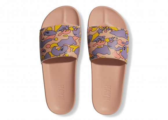 A Bathing Ape Hayn Slide Pink Sta Camo - 1H73-191-917-PK