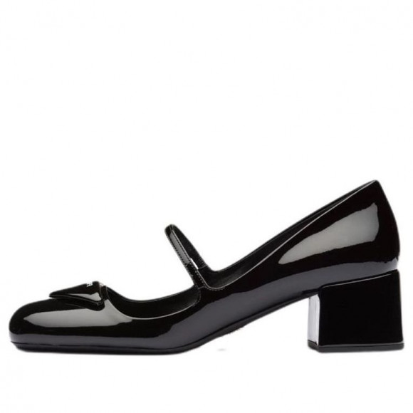 (WMNS) PRADA Patent Logo Mary Jane Shoes 'Black' - 1I768M_069_F0002_F_045