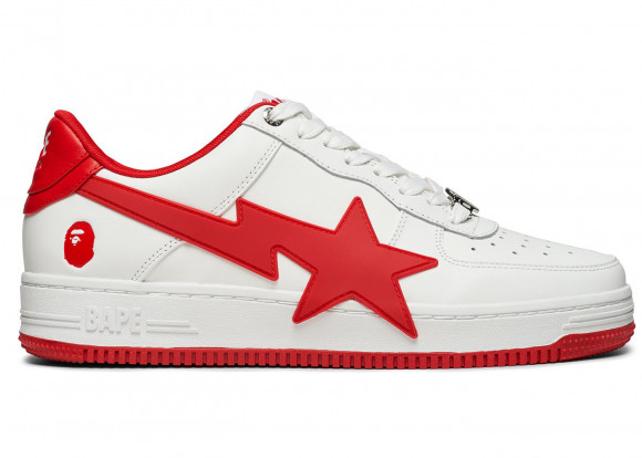 A Bathing Ape Bape Sta OS #2 White Red - 1K20-191-314-RED/1K20-291-313-RED/001FWK201314-RED
