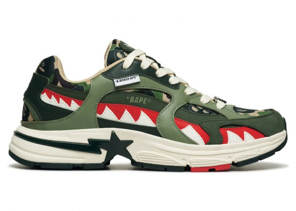 A Bathing Ape Shark Sta Bored Ape Yacht Club Green - 1K73191913-GRN