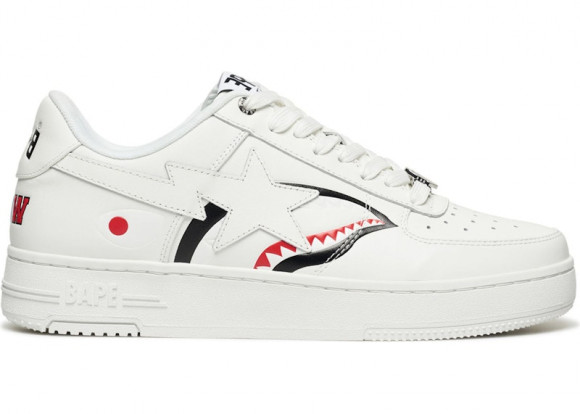 A Bathing Ape Bape Sta Low Shark Pack White - 1K80-191-307-WHT/1K80-291-307-WHT/001FWK801307-WHT