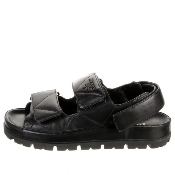 (WMNS) PRADA Padded Nappa Leather Sandals 'Black' - 1X721M_038_F0002_F_020