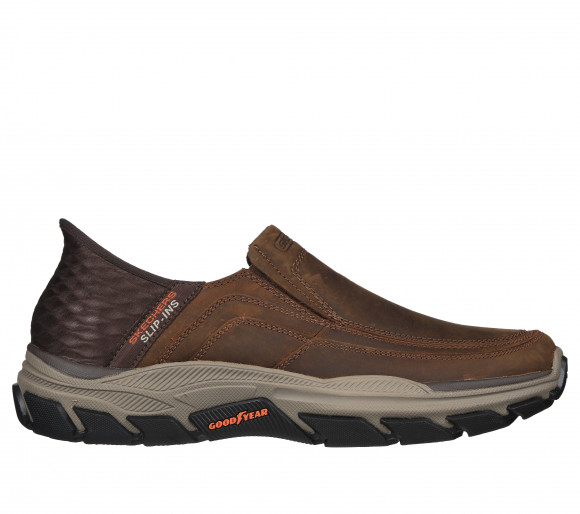 Skechers Men's Slip-ins RF: Respected - Elgin Slip-On Shoes in Brown ...