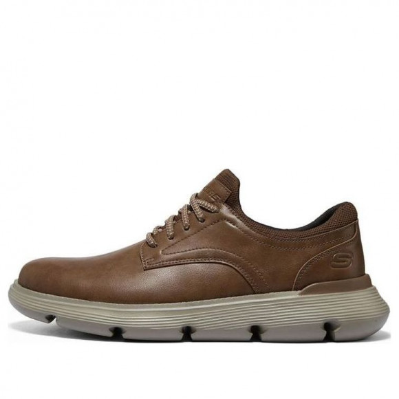 Skechers Leather Casual Shoes 'Brown' - 204906-LUG