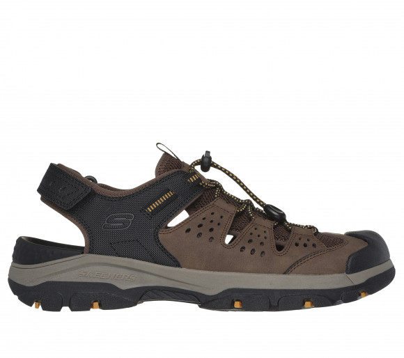 Skechers Men's Relaxed Fit: Tresmen - Menard Sandals in Brown/Black - 205113