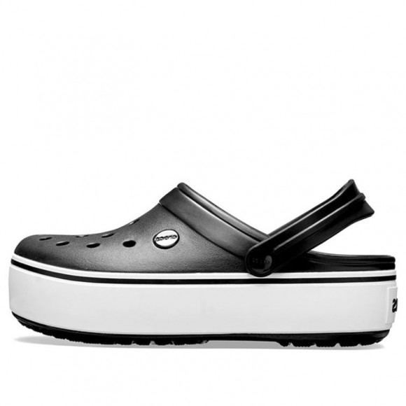 (WMNS) Crocs Beach Sandals Black White - 205434-066