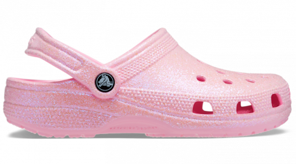 Crocs unisex Classic Glitter Clogs Flamingo