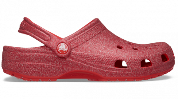 Crocs Classic Glitter Klompen Unisex Cherry Red - 205942-6ZR