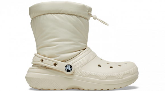 Crocs unisex Classic Lined Neo Puff Boot Clogs Bone - 206630-2Y2