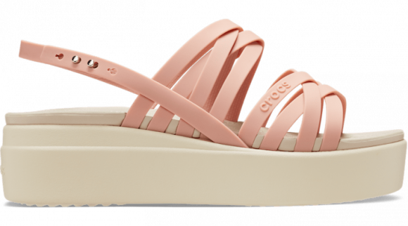 Crocs Brooklyn Strappy Low Sandals Women Pale Blush - 206751-6RL