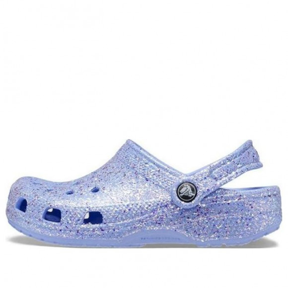 (GS) Crocs Classic Glitter Clogs 'Blue' - 206993-5Q6