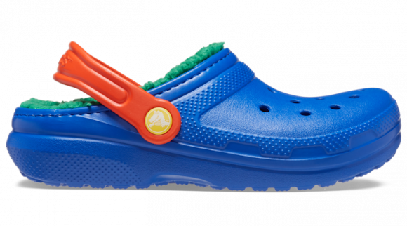 Crocs Classic Lined Klompen Kinder Blue Bolt / Multi - 207010-4LB