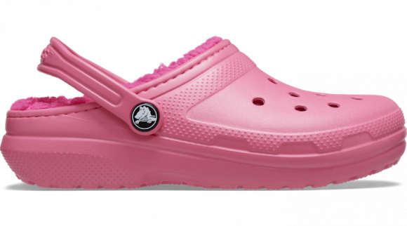 Crocs Classic Lined Klompen Kinder Hyper Pink - 207010-6VZ