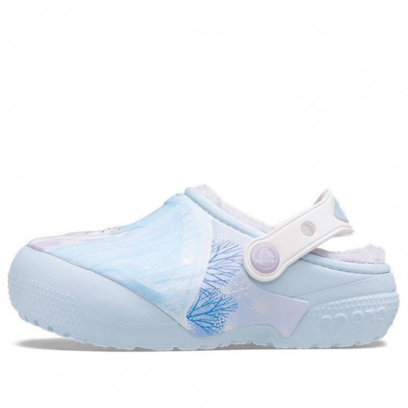 (GS) Crocs Fun Lab Lined Disney Frozen II Clogs 'Sky Blue' - 207324-4JQ