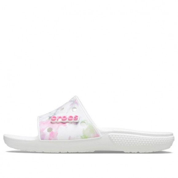 Crocs Classic Bleach Dye Slides 'White Pink' - 207411-94S