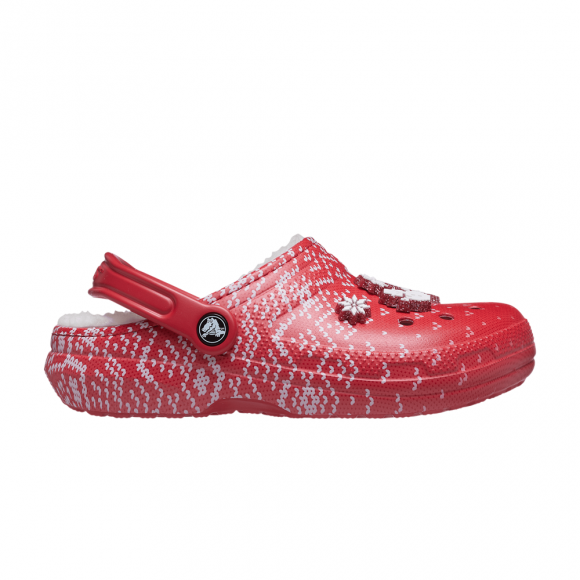 Classic Lined Clog 'Holiday Charm - Red' - 207687-646