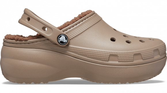 Crocs | Women | Classic Platform Lined | Clogs | Mushroom | - 207938-195