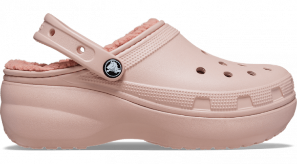 Crocs Classic Platform Lined Klompen Damen Pink Clay - 207938-6TY