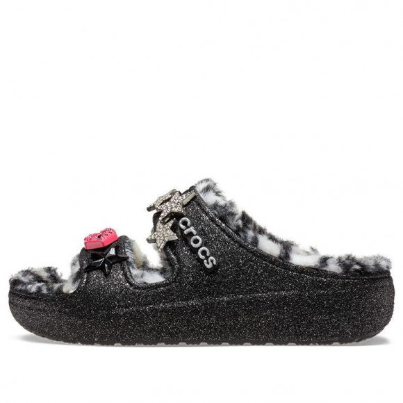 Classic Cozzzy Disco Glitter Sandals 'Black' - 208074-0C4