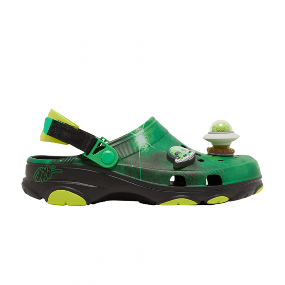 Ron English x All-Terrain Clog 'Area 54 - Green Galaxy' - 208137-0N4