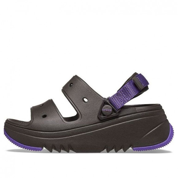 (WMNS) Crocs Hiker Xscape Sandal 'Espresso Neon Purple' - 208181-2A0