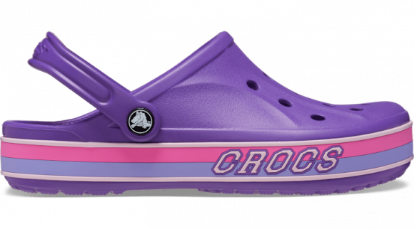 Crocs unisex Bayaband Sport Band Clogs Neon Purple / Digital Violet - 208268-5AV