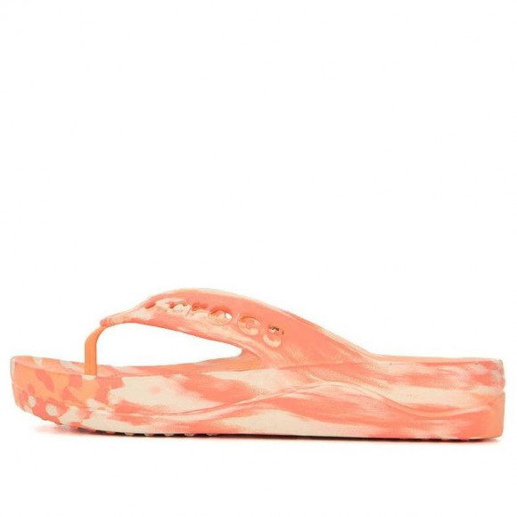 (WMNS) Crocs Baya Platform Thongs 'Orange' - 208462-83F