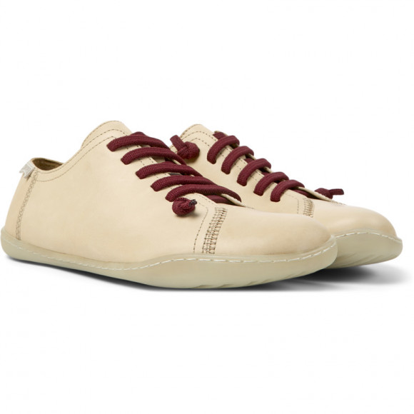 Camper Peu - Casual For Women - Beige, Smooth Leather - 20848