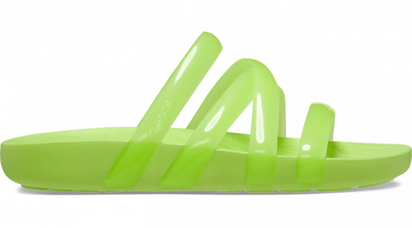 Crocs Splash Glossy Strappy Sandals Women Limeade - 208537-3UH