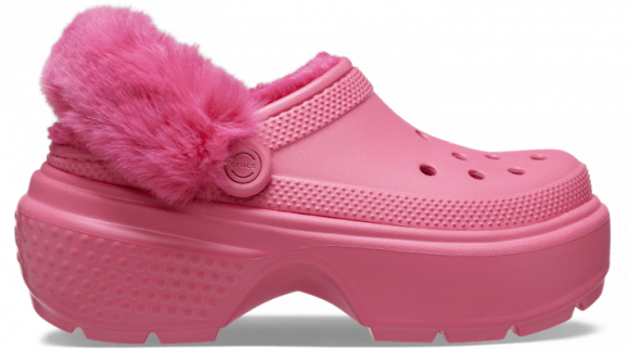 Crocs Stomp Lined Klompen Unisex Hyper Pink - 208546-6VZ