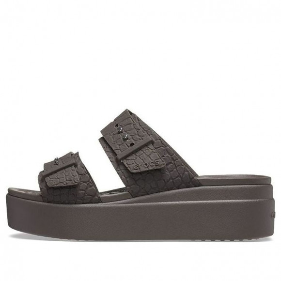 (WMNS) Crocs 2 Straps Brooklyn 'Brown' - 208667-206