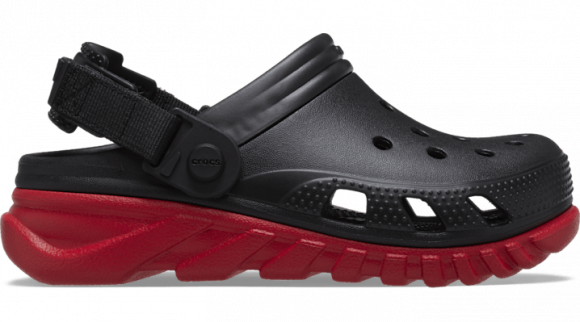 Crocs Duet Max Clogs Unisex Black / Varsity Red - 208776-0WQ
