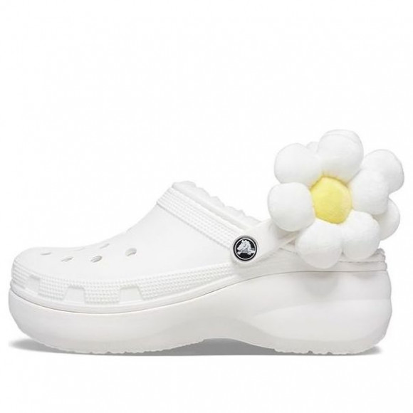 (WMNS) Crocs Classic Flower Clogs 'White' - 209236-90H